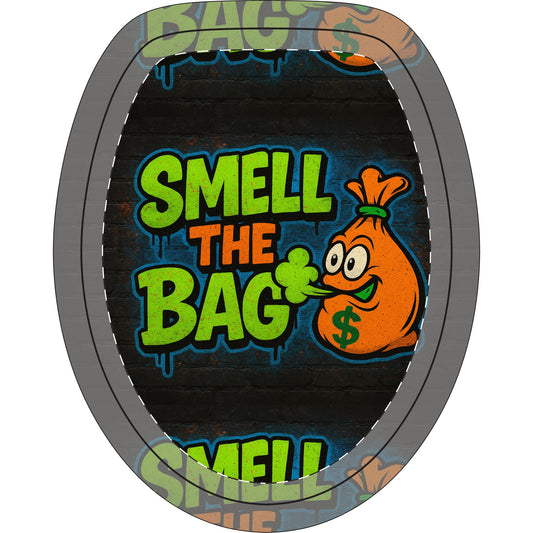 Toilet Lid Cover Set – "Smell The Bag" Funny Bathroom 3-Piece Set (Lid, Tank, Contour)