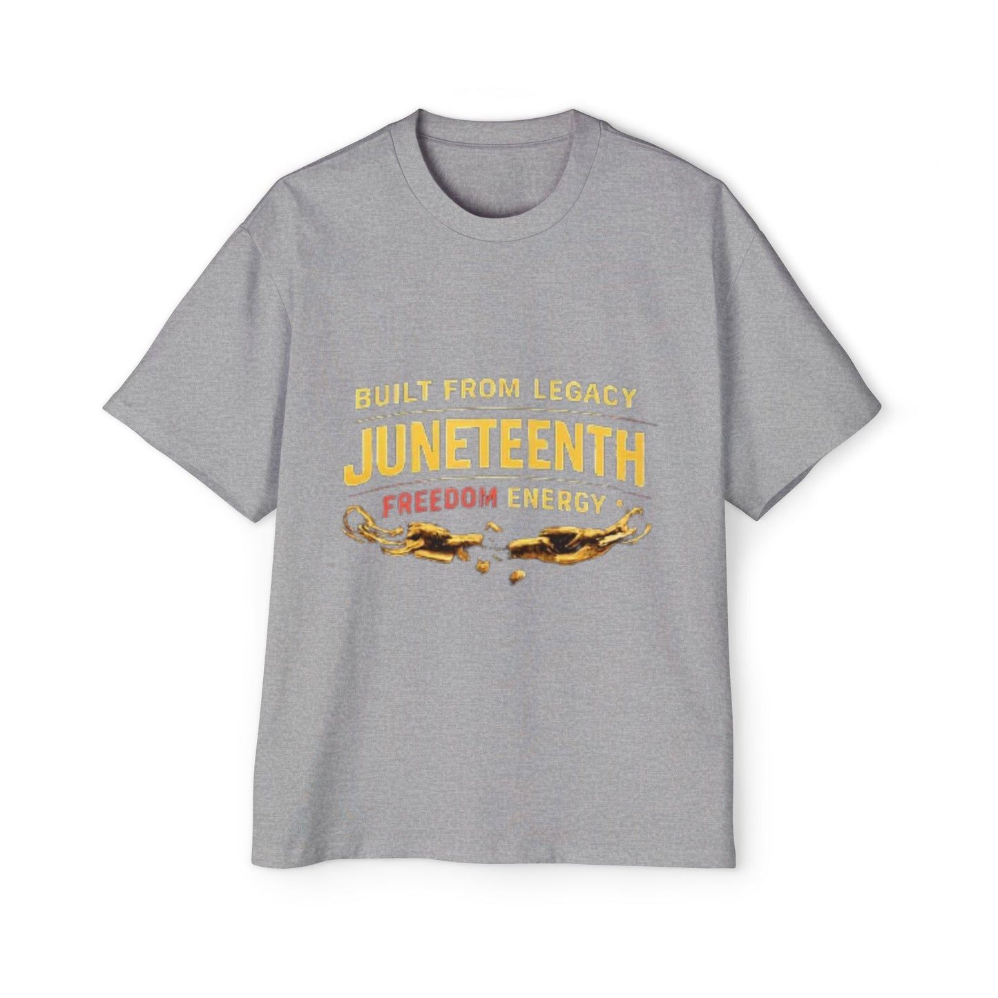 Juneteenth Freedom Energy T-Shirt — "Built From Legacy" Mens Oversized Tee