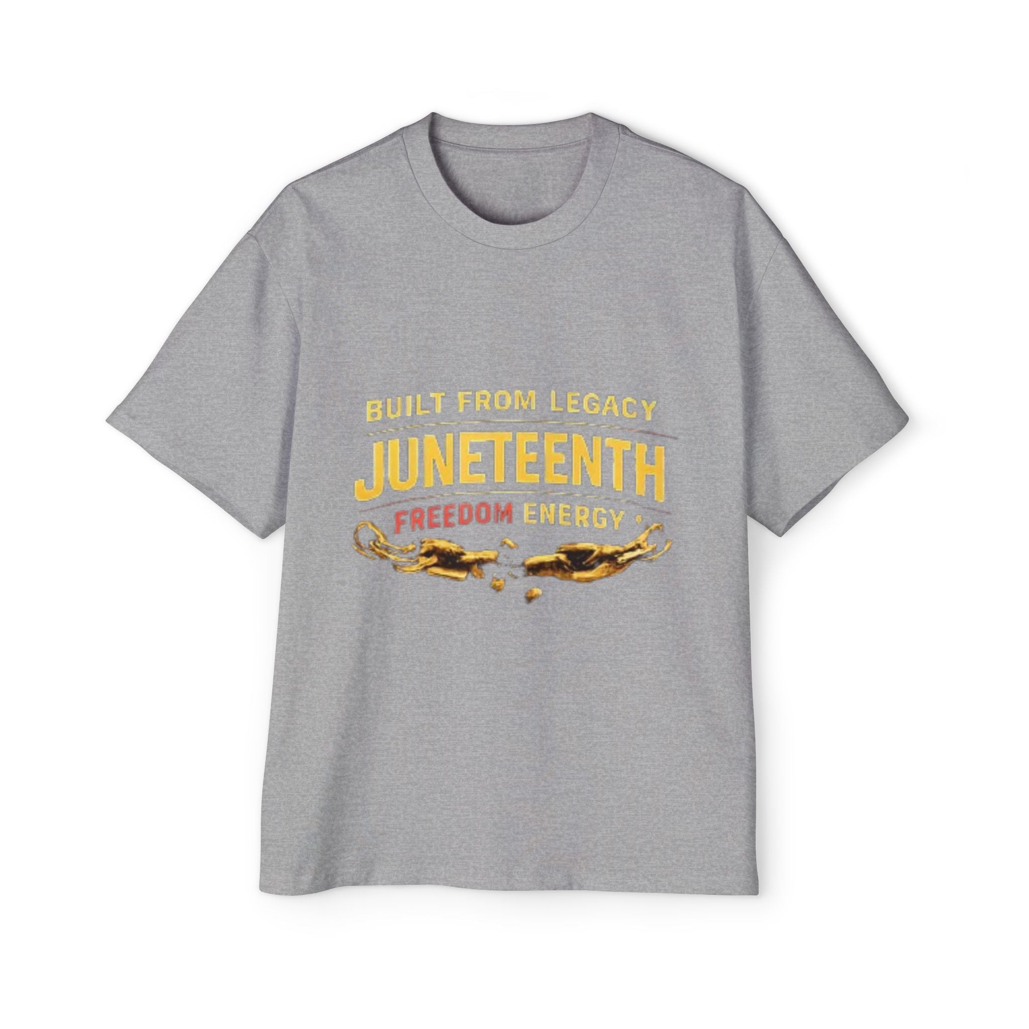 Juneteenth Freedom Energy T-Shirt — "Built From Legacy" Mens Oversized Tee