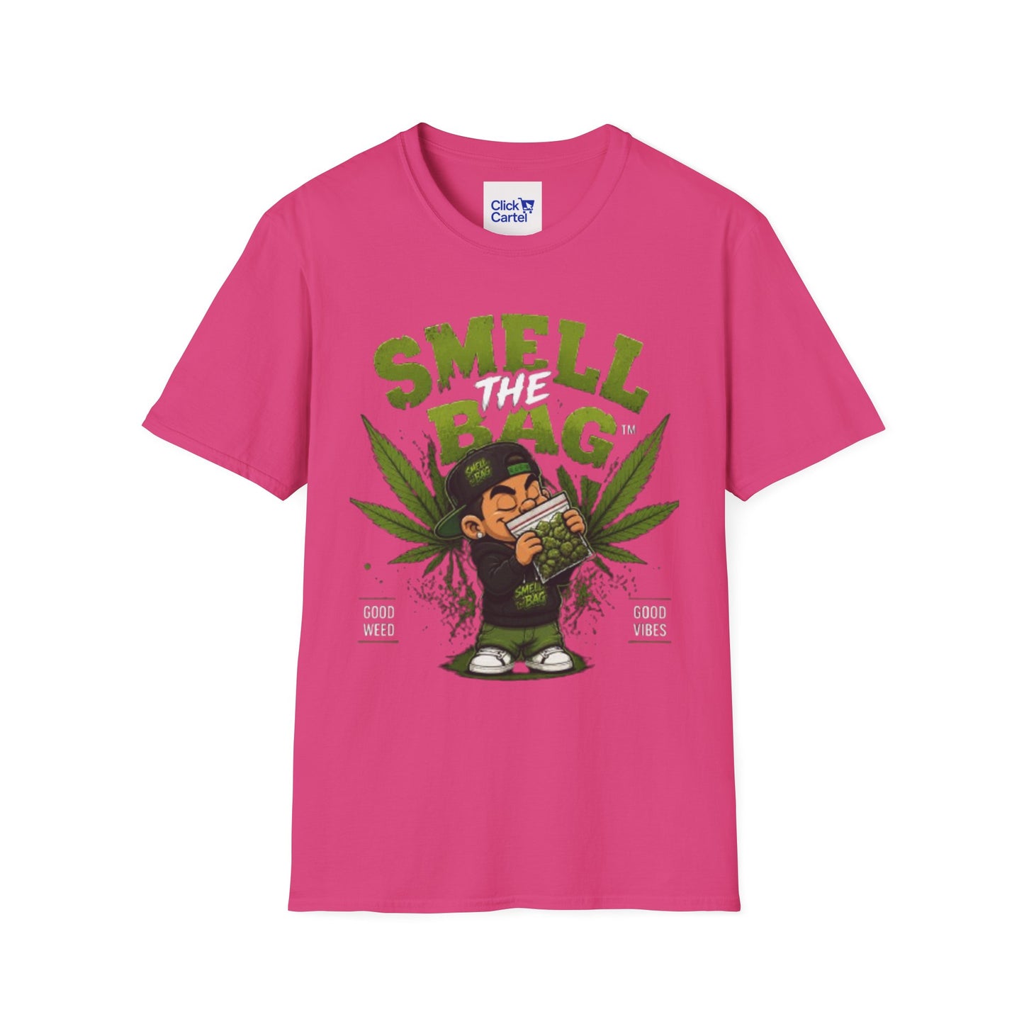 Smell The Bag T-Shirt – Funny Stoner Toon Graphic Tee
