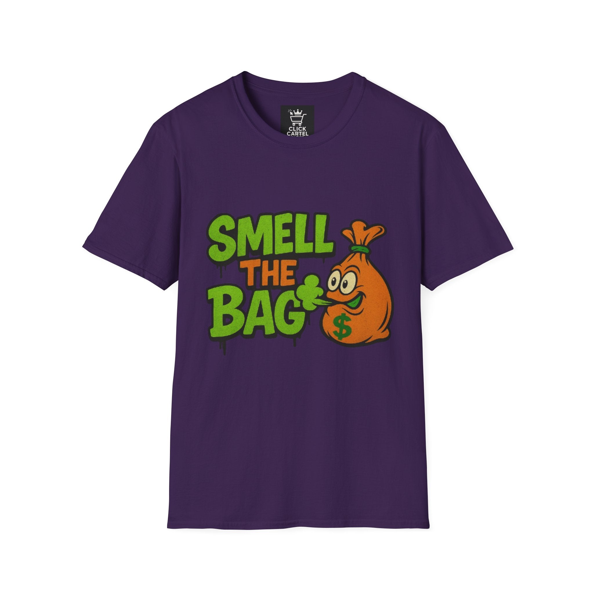 Humorous Graphic T-Shirt for Fun Lovers, Perfect for Gifts, Casual Wear, Festivals, Smell the Bag Tee, Unique Statement Top