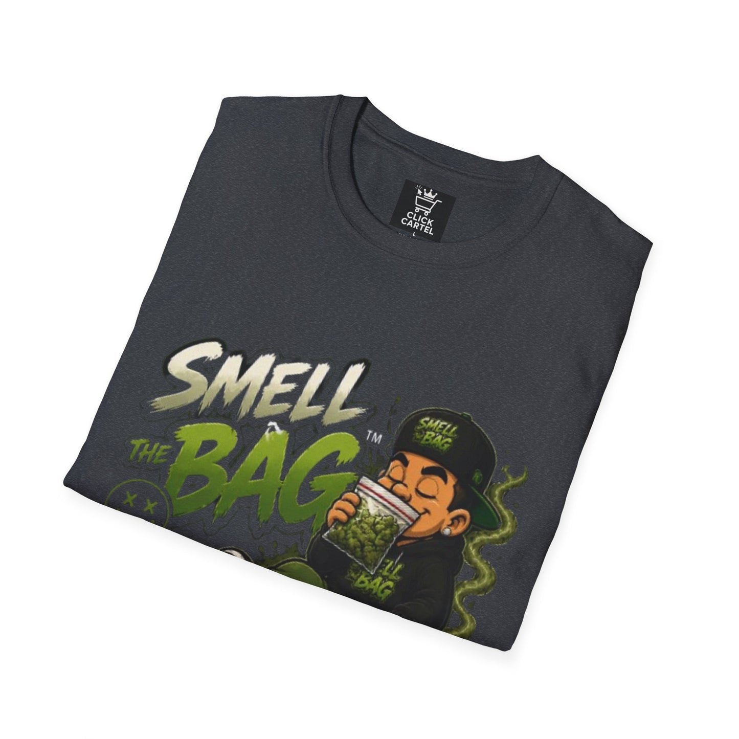 Smell The Bag T-Shirt – Funny Stoner Toon Graphic Tee