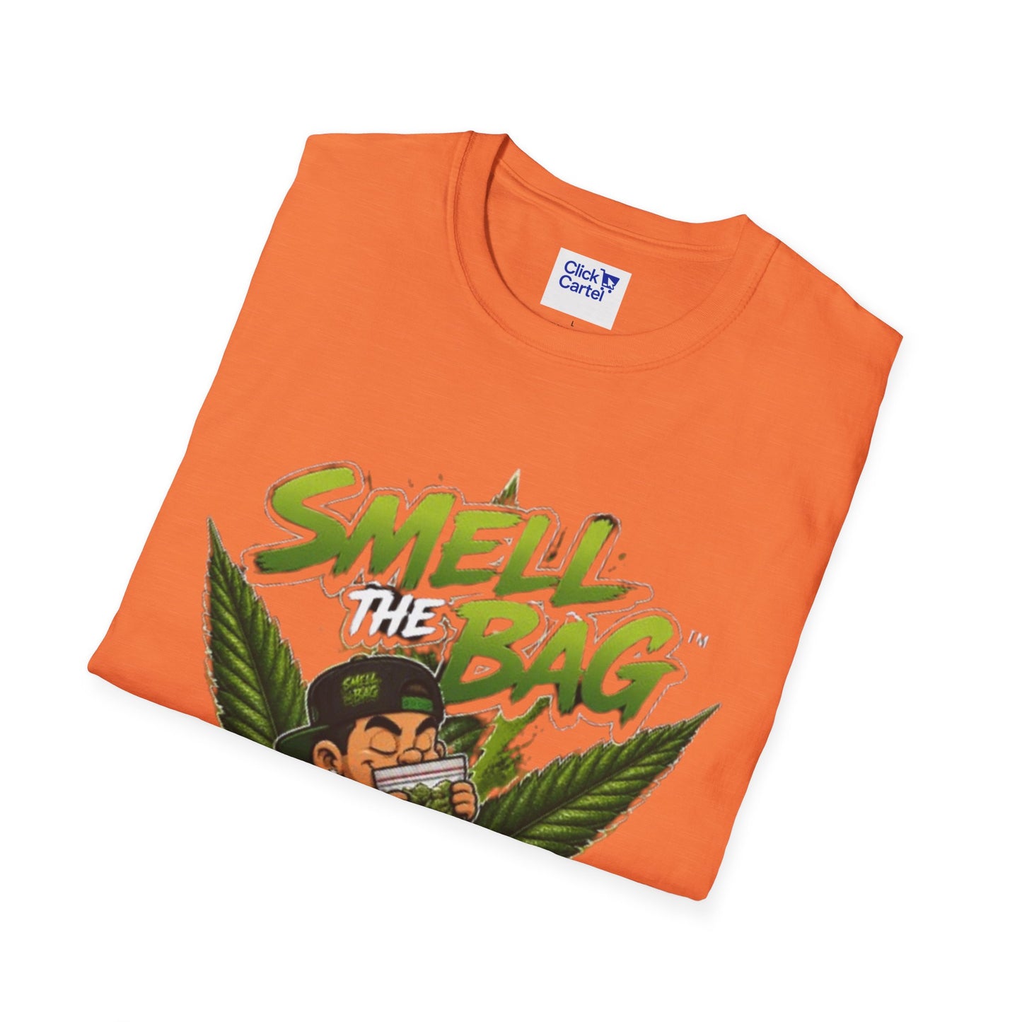 Smell the Bag | Cannabis Leaf & Stoner Toon Tee