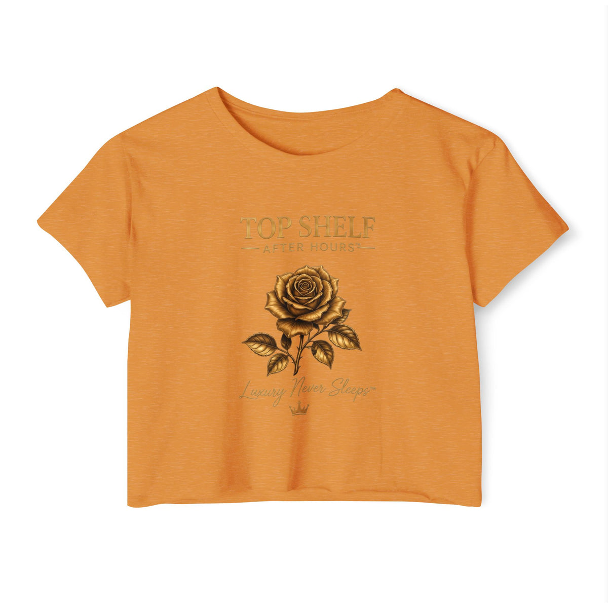Top Shelf After Hours Rose Crop Top — Women’s Festival Graphic Tee