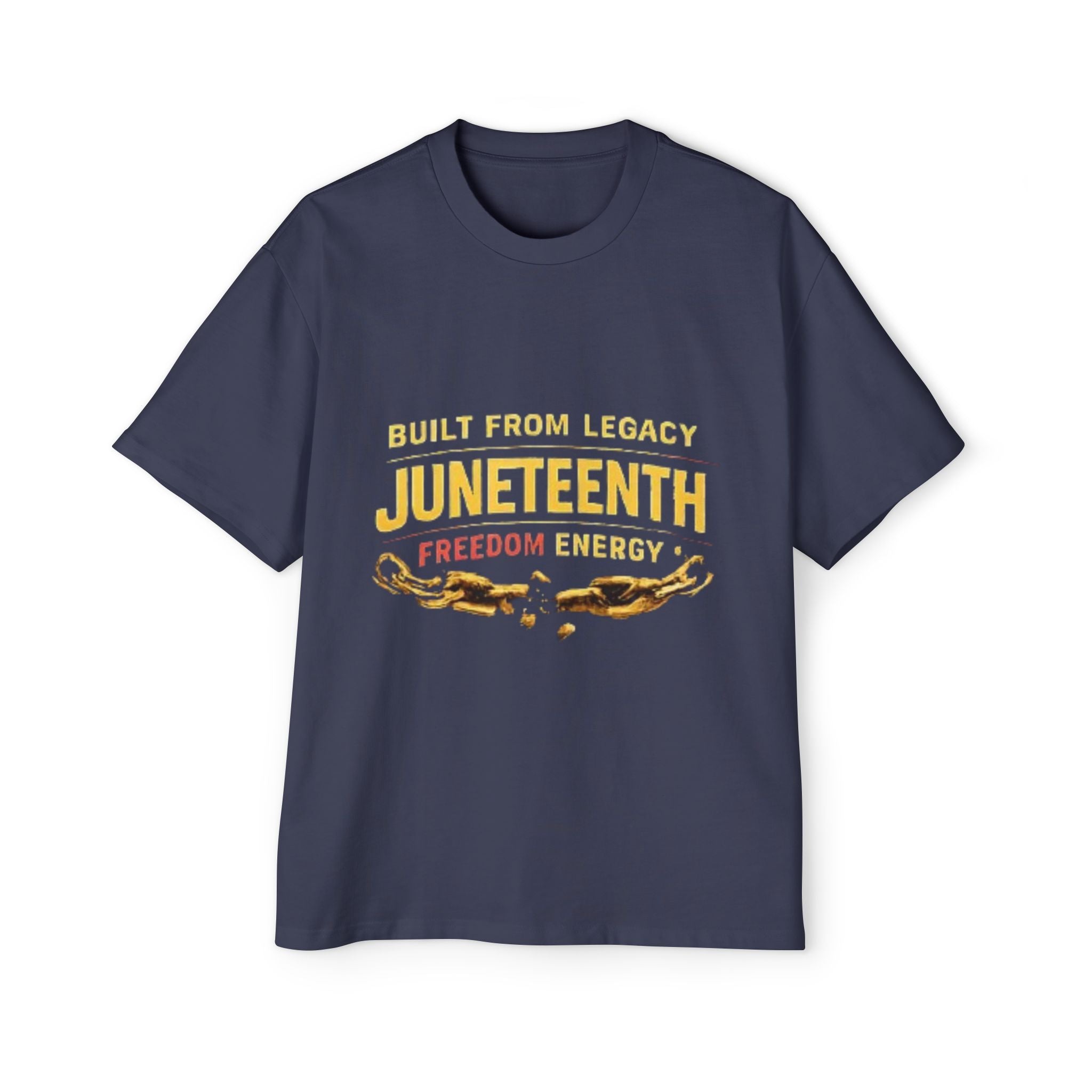 Juneteenth Freedom Energy T-Shirt — "Built From Legacy" Mens Oversized Tee