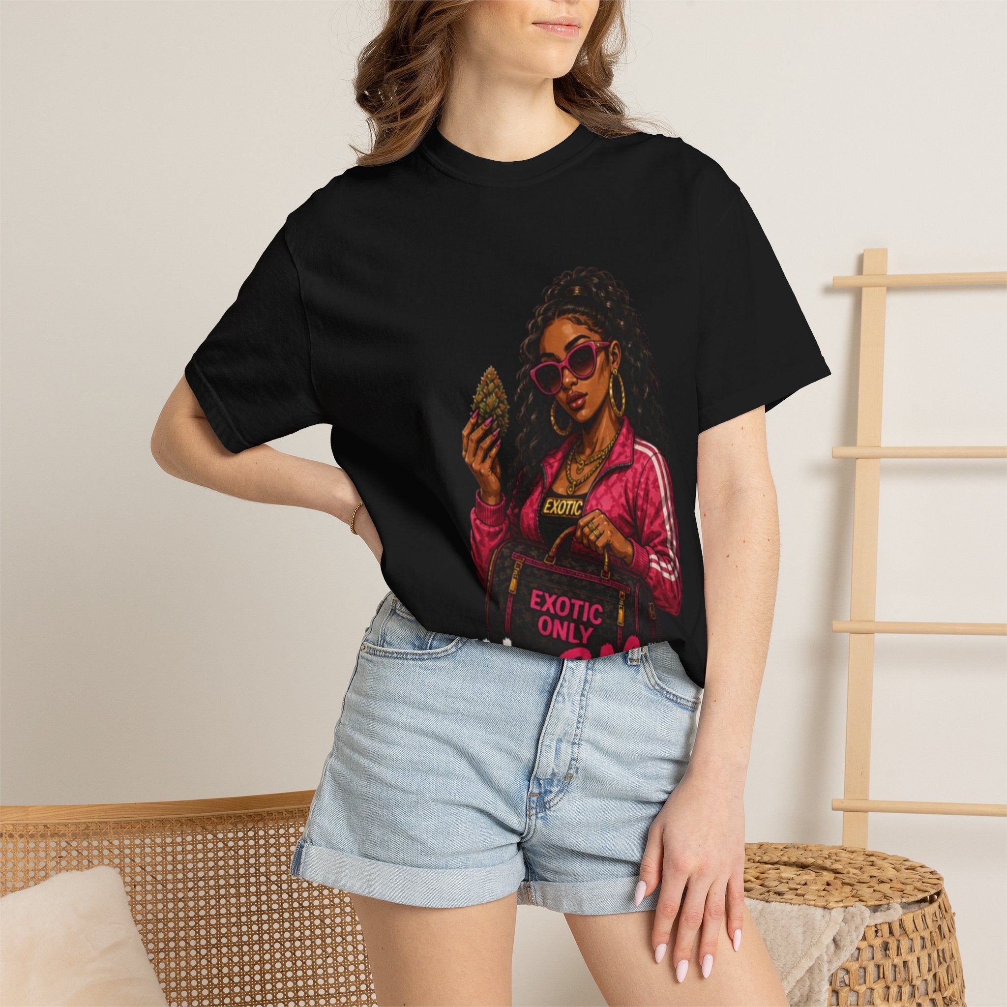 Graphic T-Shirt — 'Exotic Only' Urban Woman Streetwear Tee