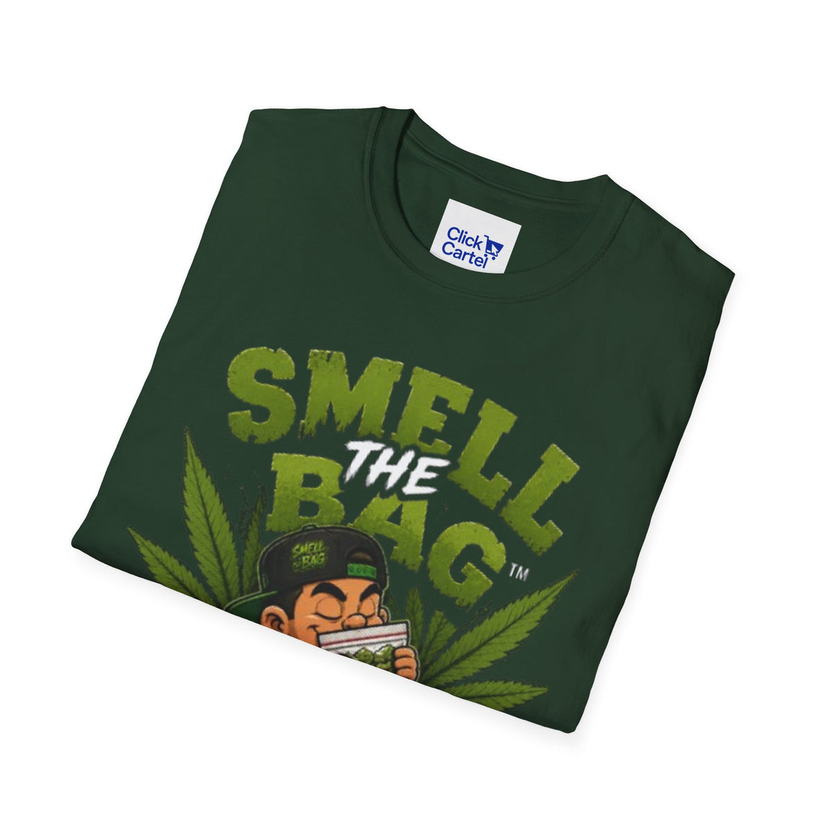 Smell The Bag T-Shirt – Funny Stoner Toon Graphic Tee