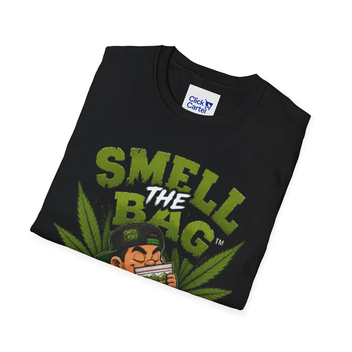 Smell The Bag T-Shirt – Funny Stoner Toon Graphic Tee