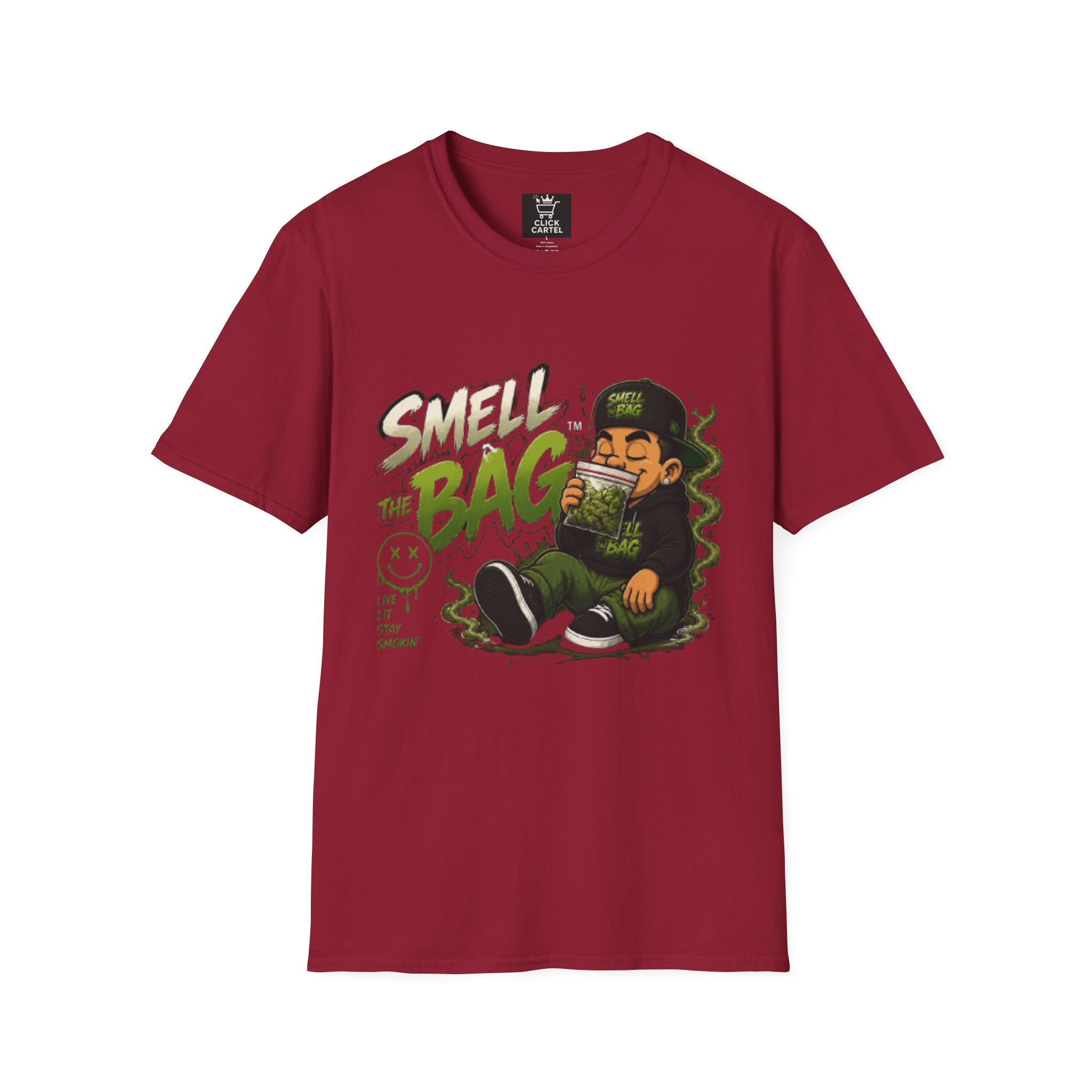 Smell The Bag T-Shirt – Funny Stoner Graphic Tee