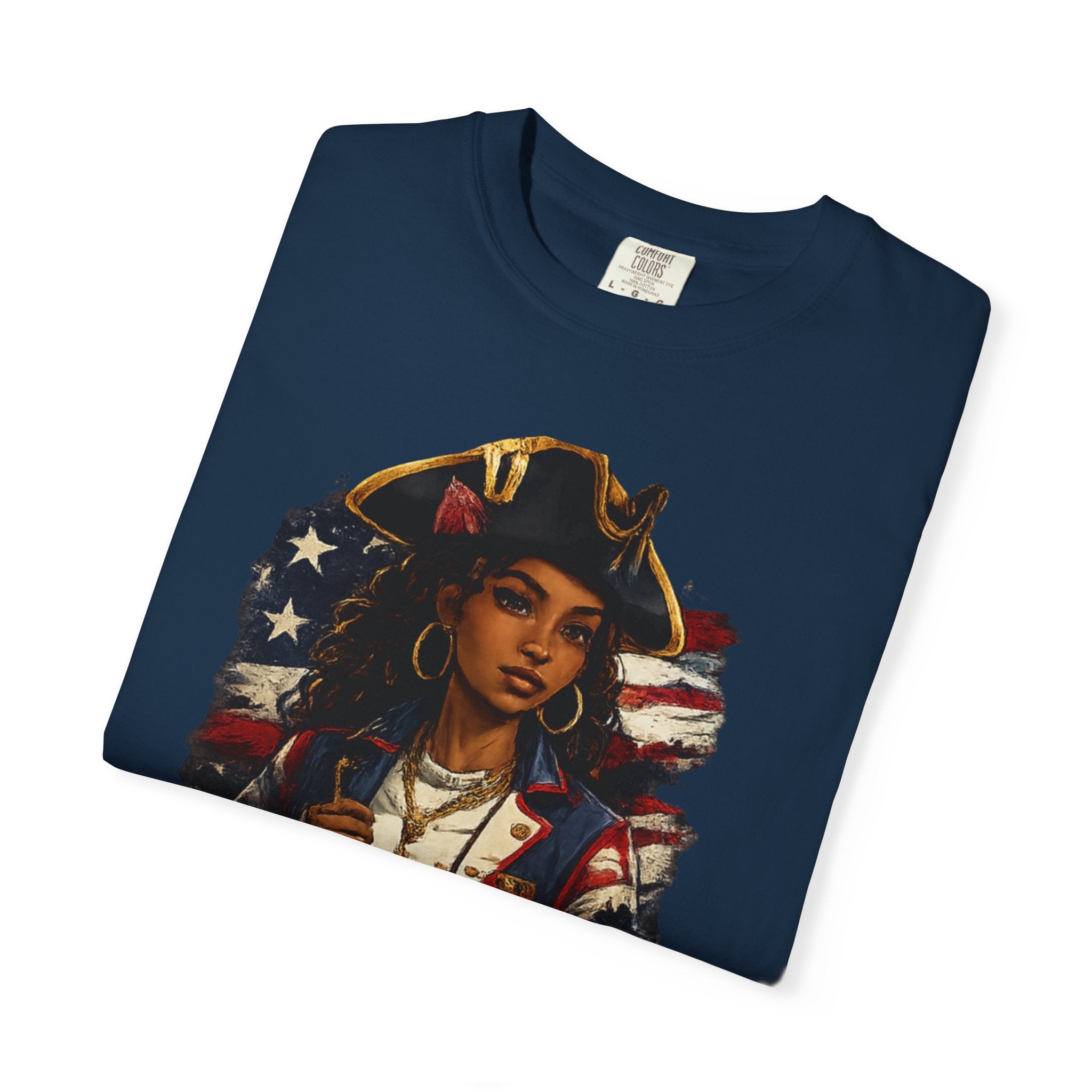 Stars, Stripes & Motion T-Shirt — Patriotic Revolutionary Graphic Tee
