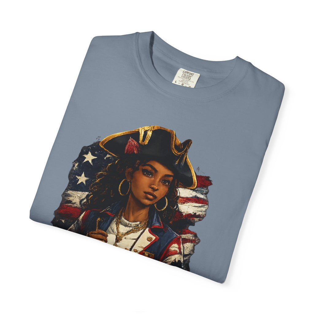 Stars, Stripes & Motion T-Shirt — Patriotic Revolutionary Graphic Tee