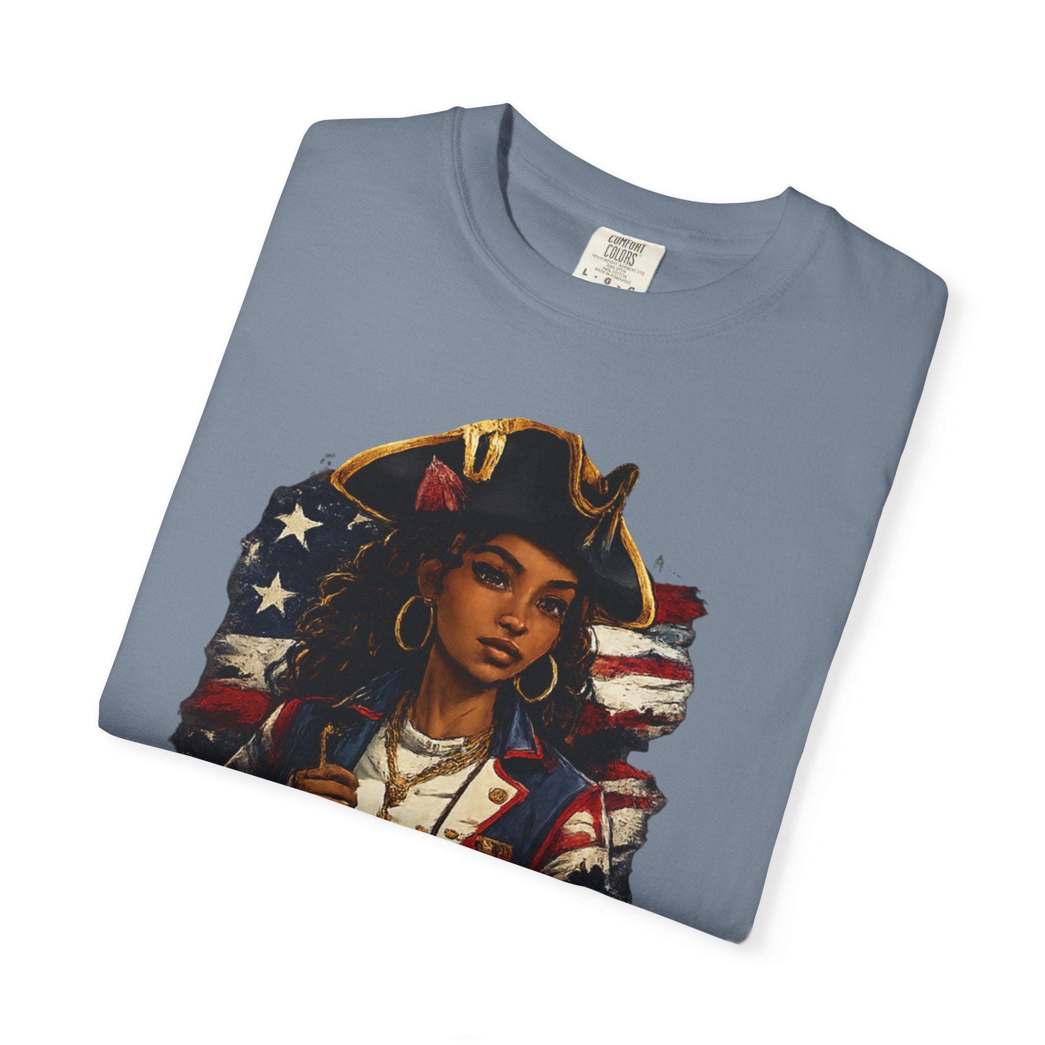 Stars, Stripes & Motion T-Shirt — Patriotic Revolutionary Graphic Tee