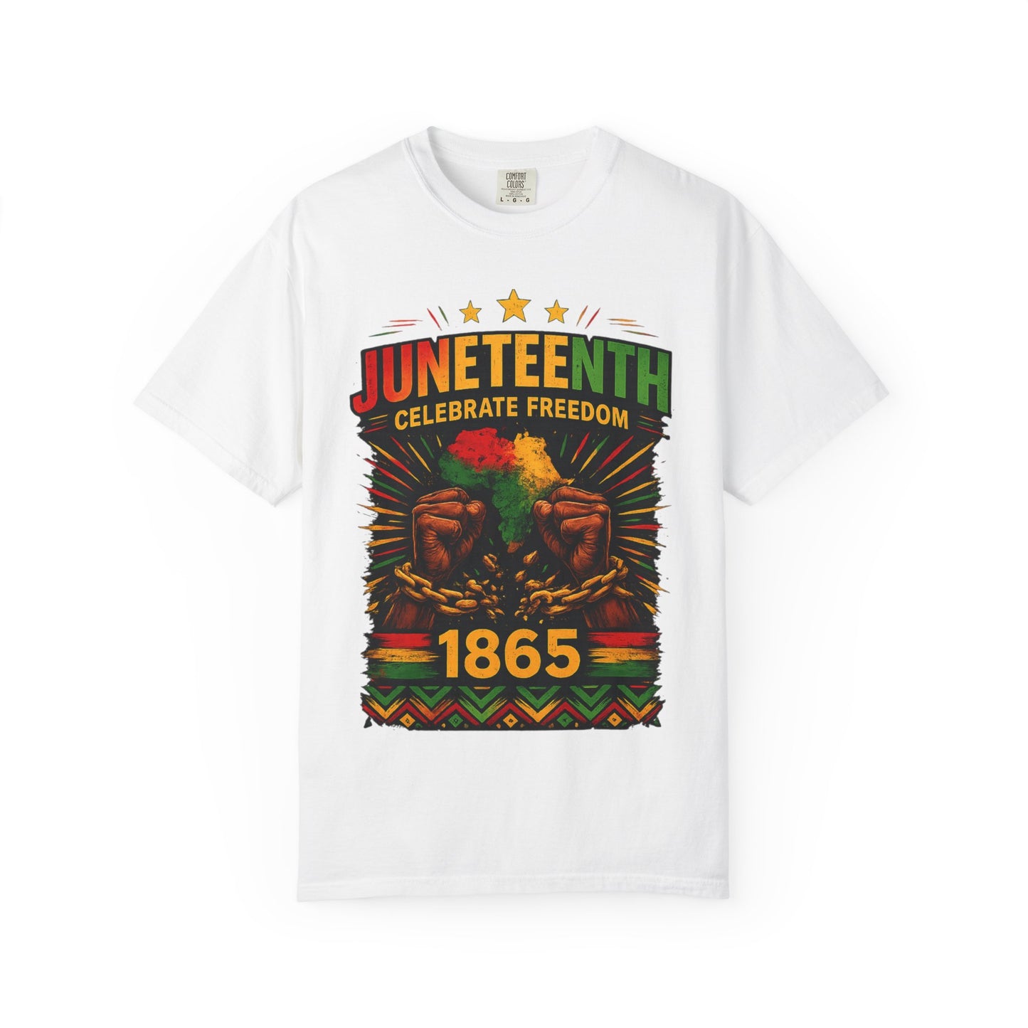Juneteenth Celebrations T-Shirt — "Celebrate Freedom 1865" Graphic Tee