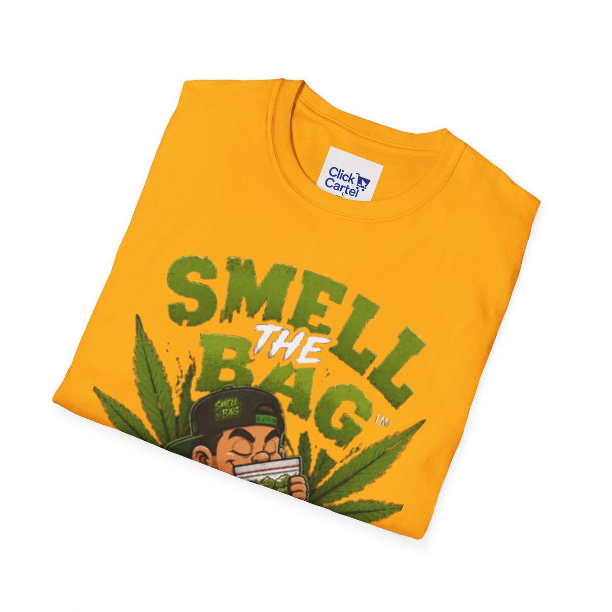 Smell The Bag T-Shirt – Funny Stoner Toon Graphic Tee