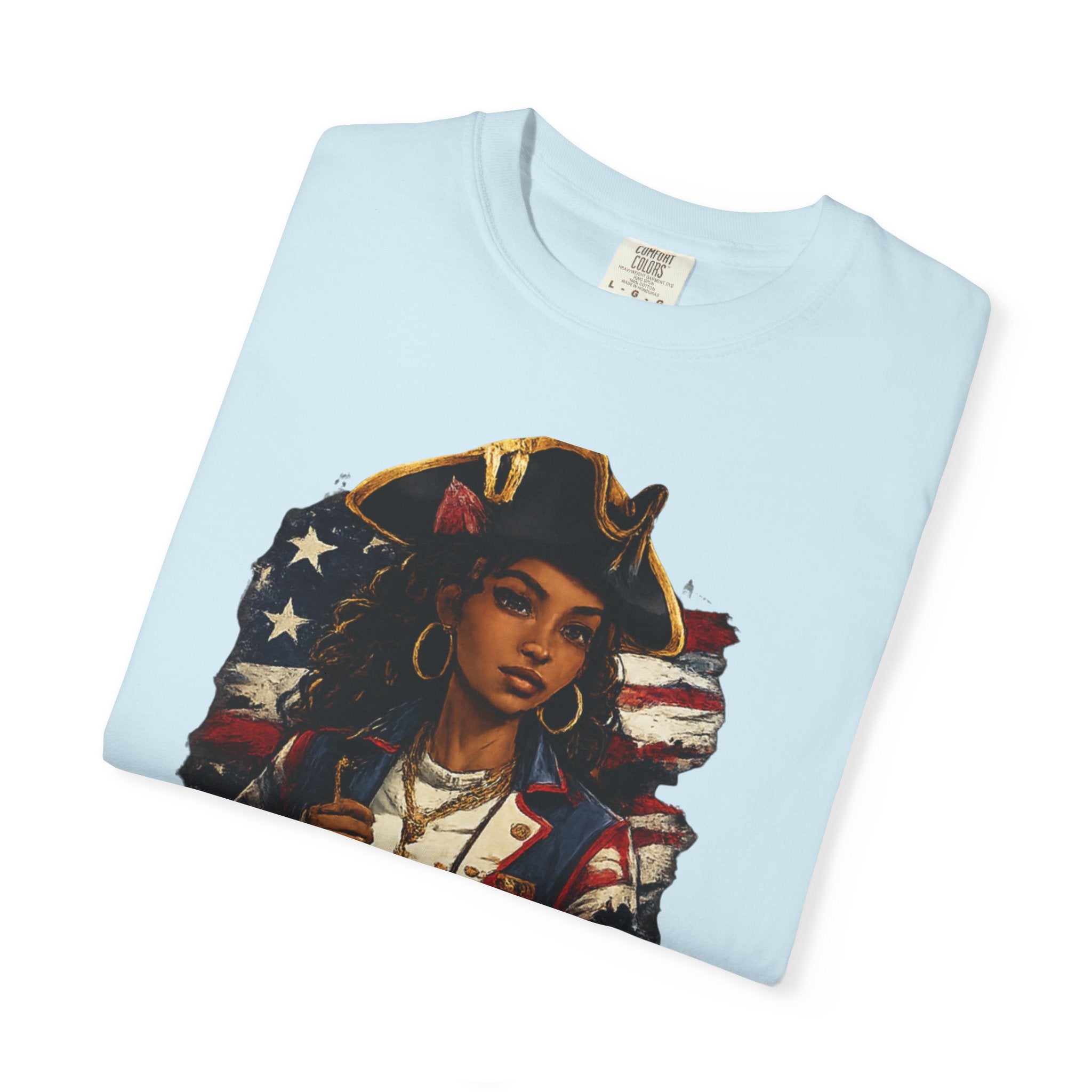 Stars, Stripes & Motion T-Shirt — Patriotic Revolutionary Graphic Tee