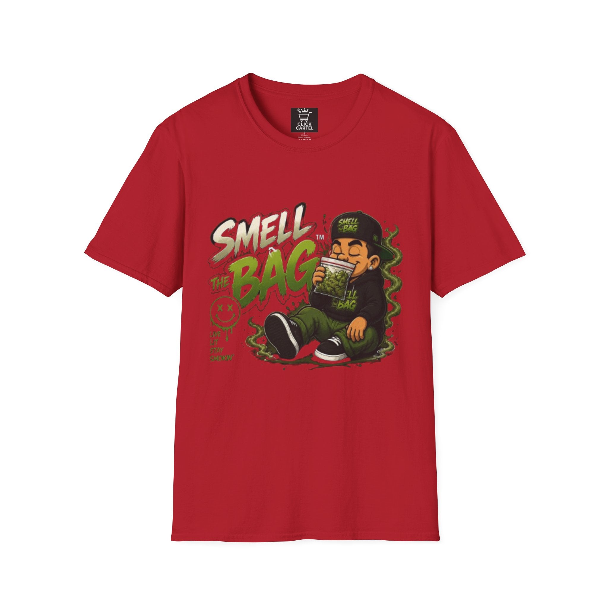 Smell The Bag T-Shirt – Funny Stoner Graphic Tee