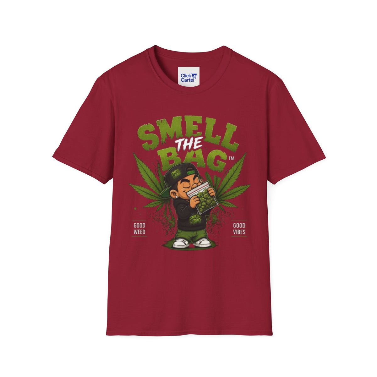 Smell The Bag T-Shirt – Funny Stoner Toon Graphic Tee