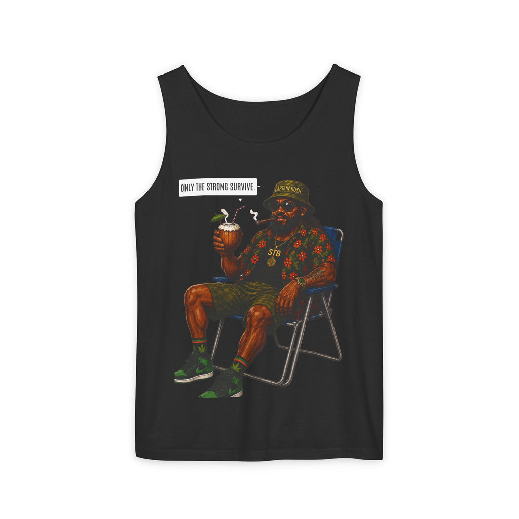 Tank Top — 'Only the Strong Survive' Beach Chair Survivor Graphic