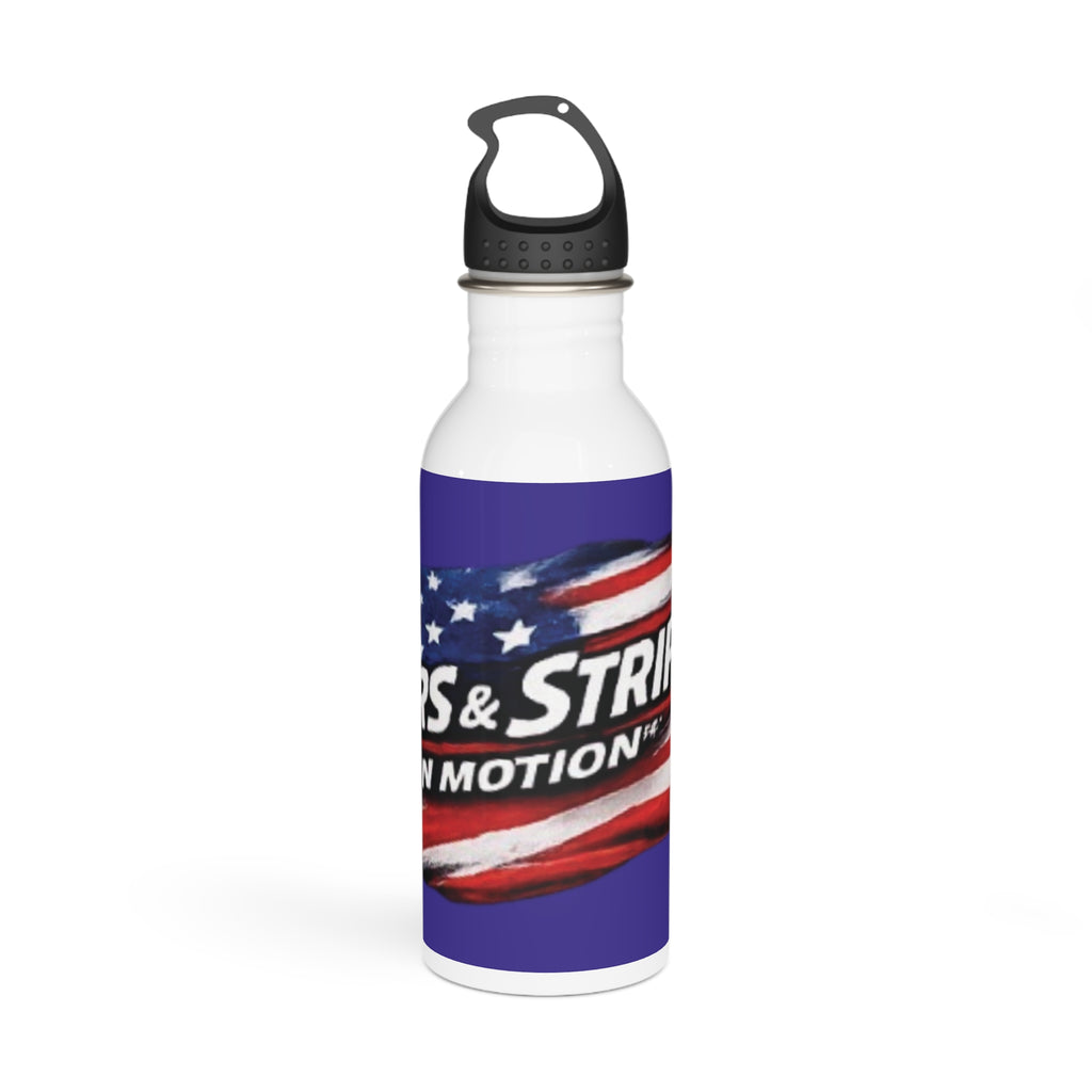 Stainless Steel Water Bottle — Stars & Stripes In Motion Patriotic Design