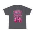Fight Like a Girl Breast Cancer Awareness T-Shirt — Pink Boxing Gloves Design