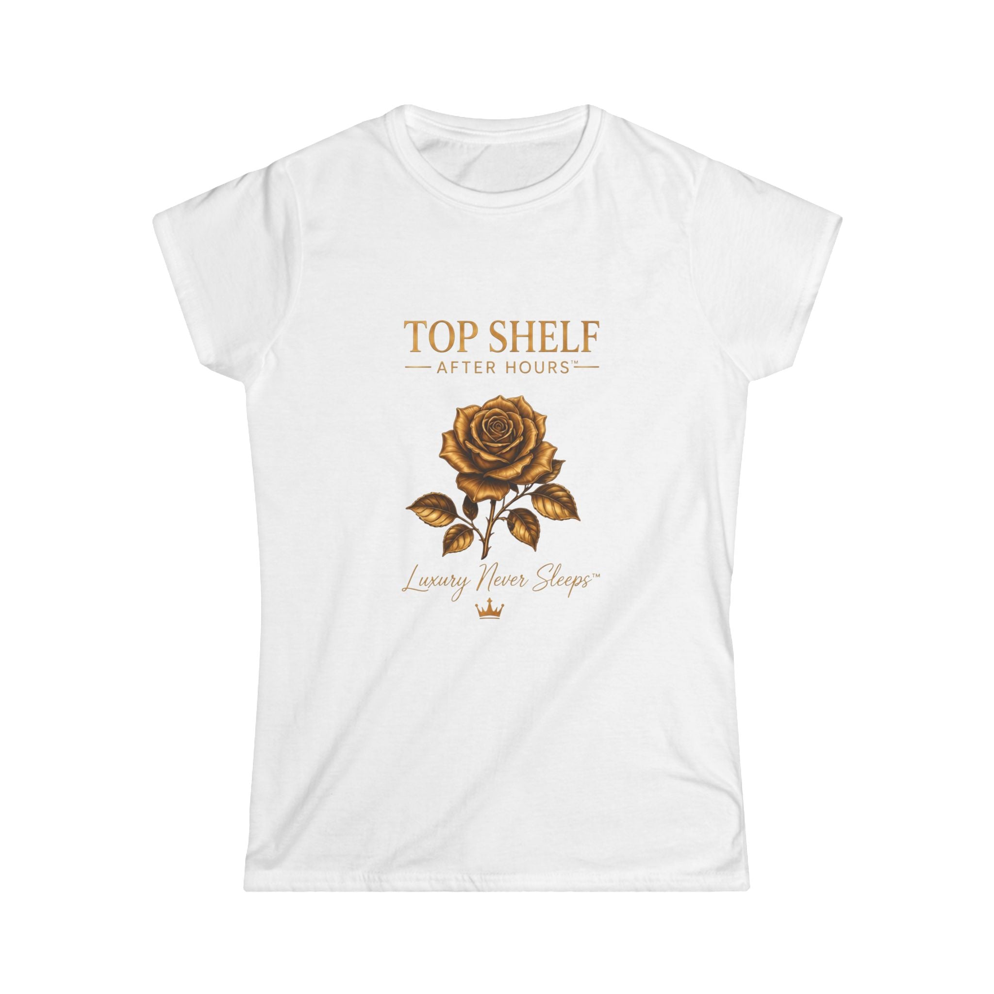 Top Shelf After Hours Rose Tee — Women's Floral Graphic T-Shirt