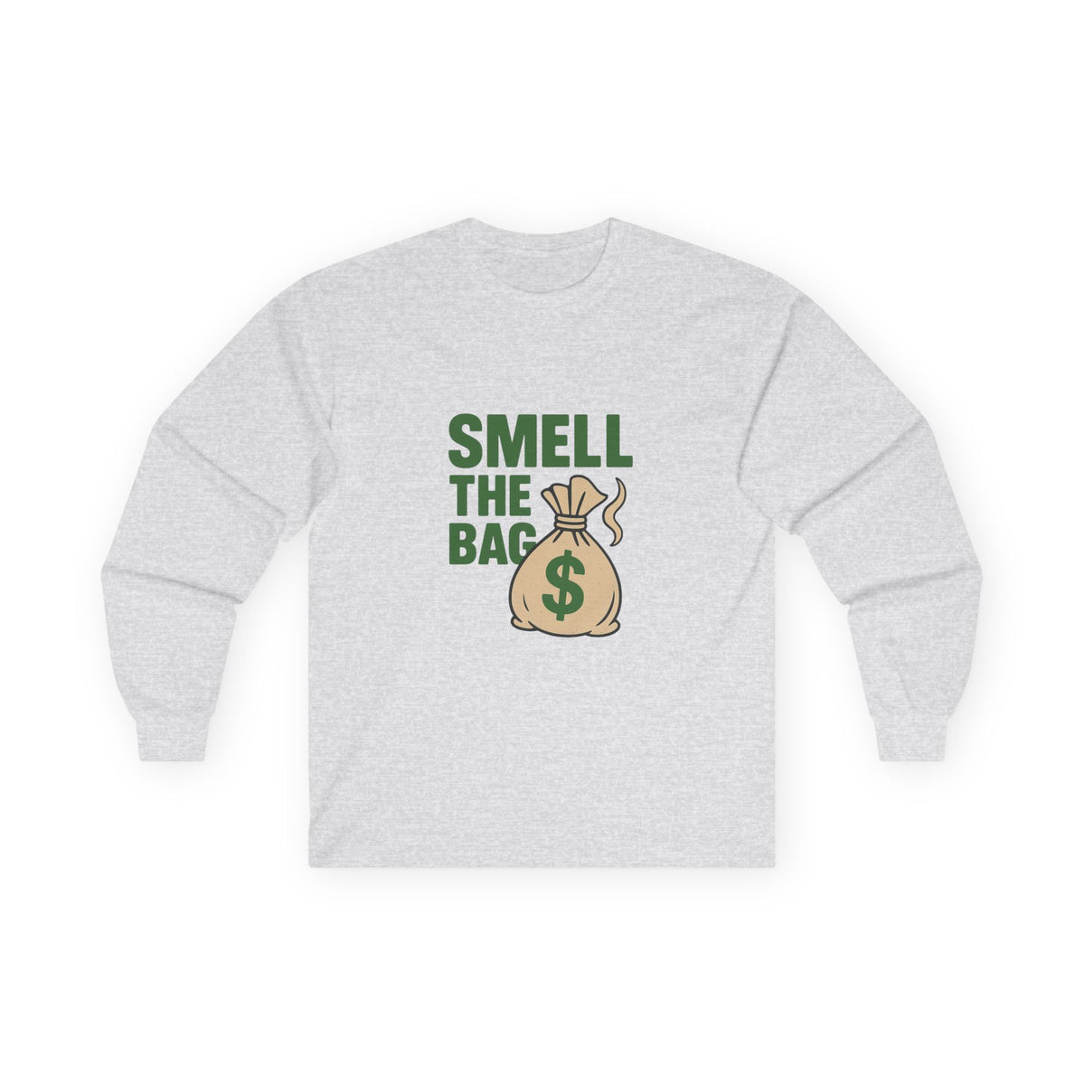 Funny Money-Themed Unisex Long Sleeve Tee - Perfect for Gifting, Birthday Celebrations, Humor, Casual Wear, Gift for Him and Her