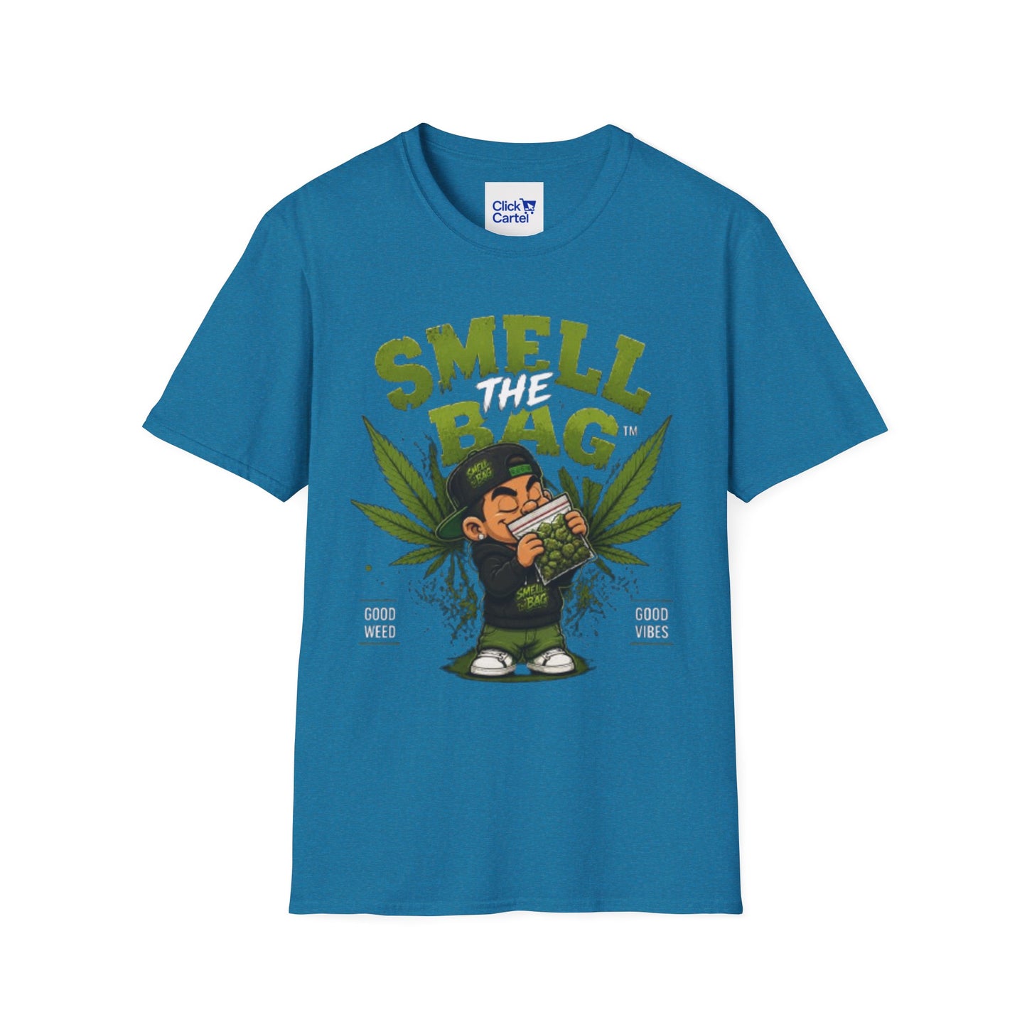 Smell The Bag T-Shirt – Funny Stoner Toon Graphic Tee