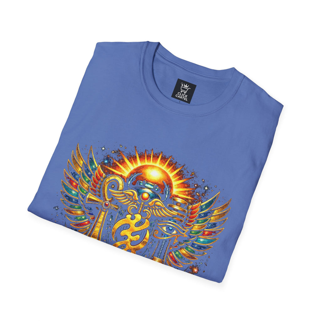 Ankh Anubis Egyptian Sun Winged Symbol T-Shirt