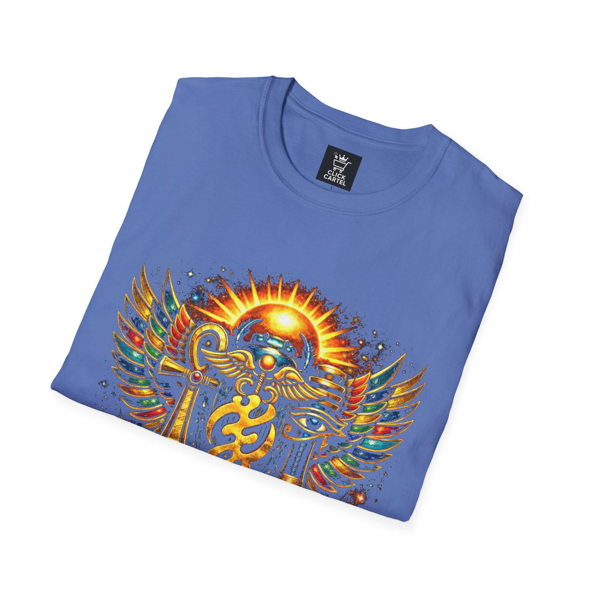 Ankh Anubis Egyptian Sun Winged Symbol T-Shirt