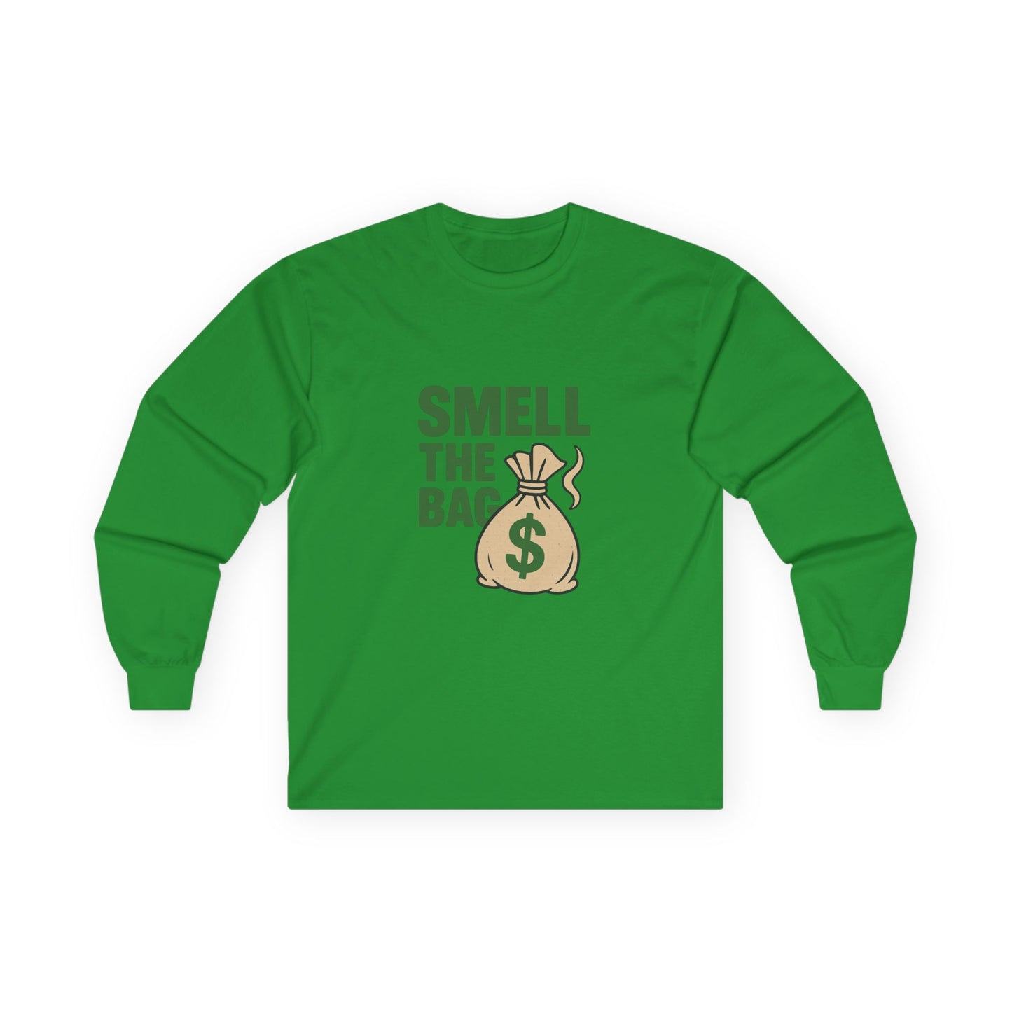 Funny Money-Themed Unisex Long Sleeve Tee - Perfect for Gifting, Birthday Celebrations, Humor, Casual Wear, Gift for Him and Her