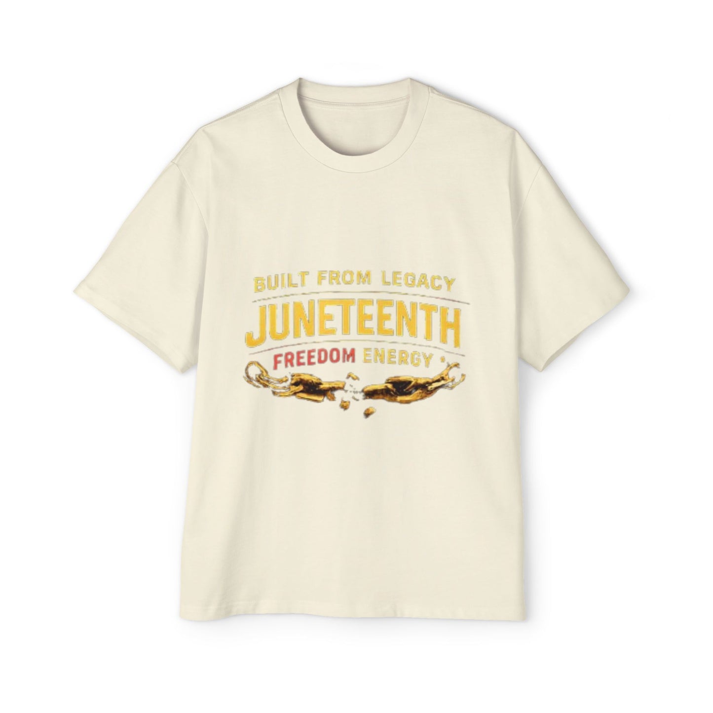 Juneteenth Freedom Energy T-Shirt — "Built From Legacy" Mens Oversized Tee