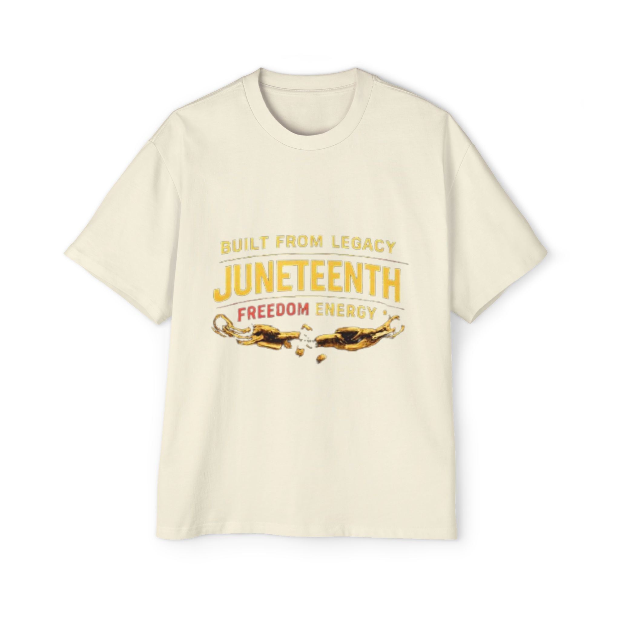 Juneteenth Freedom Energy T-Shirt — "Built From Legacy" Mens Oversized Tee