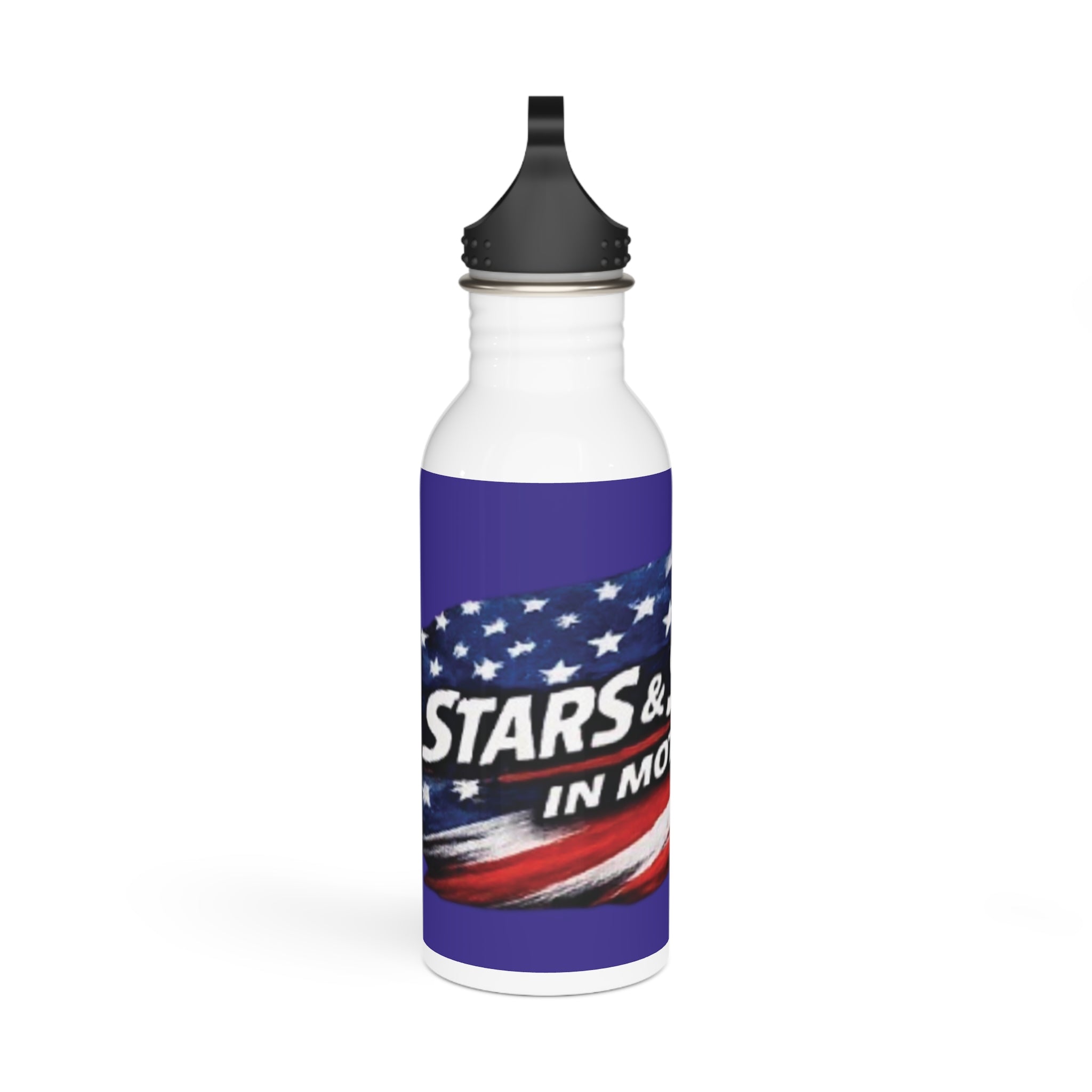 Stainless Steel Water Bottle — Stars & Stripes In Motion Patriotic Design