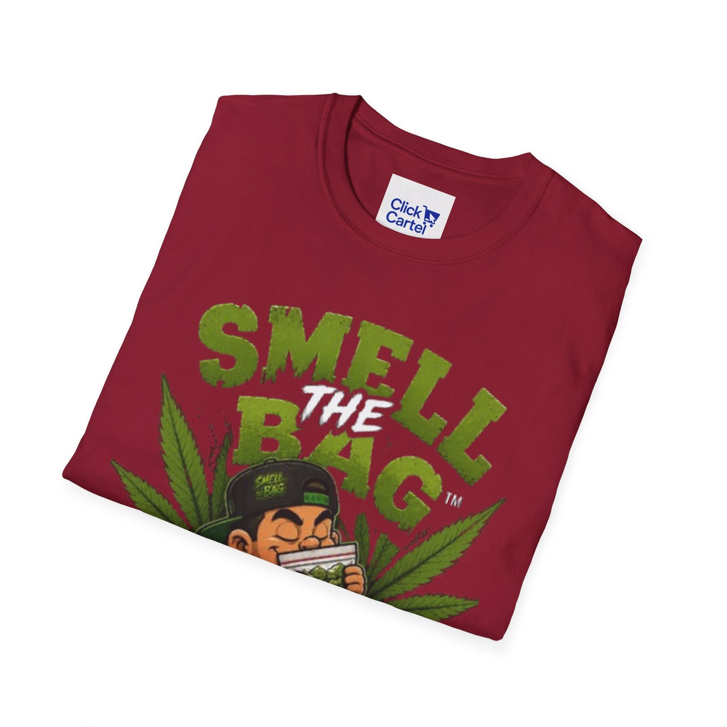 Smell The Bag T-Shirt – Funny Stoner Toon Graphic Tee