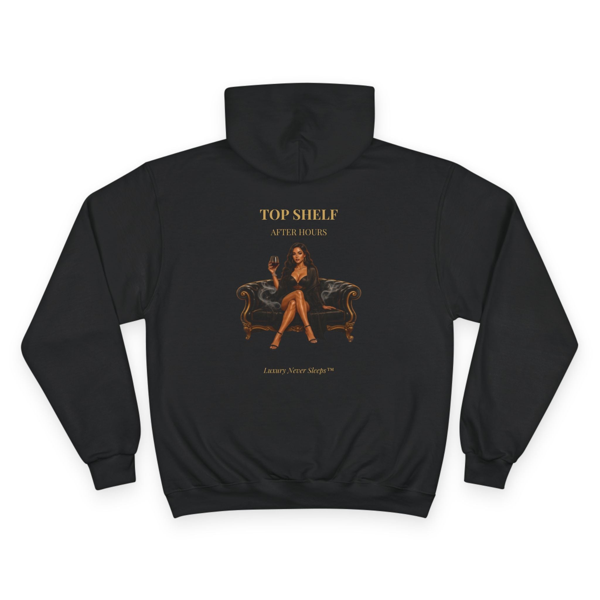 Top Shelf Hoodie — "Top Shelf After Hours" Graphic Champion Hoodie