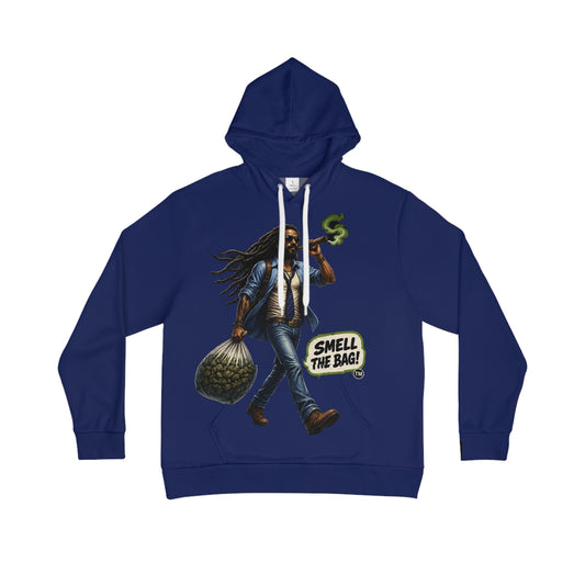 Hoodie - 'Smell The Bag' Rasta Dreadlocks Streetwear Hoodie