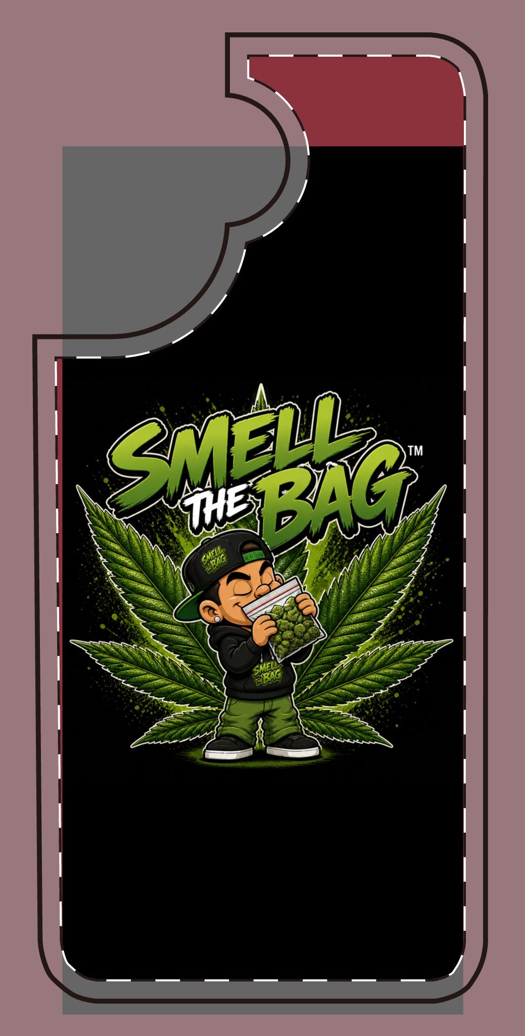 Smell The Bag | Funny Stoner Toon Graphic Phone Cases