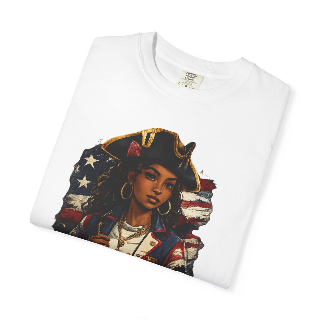 Stars, Stripes & Motion T-Shirt — Patriotic Revolutionary Graphic Tee