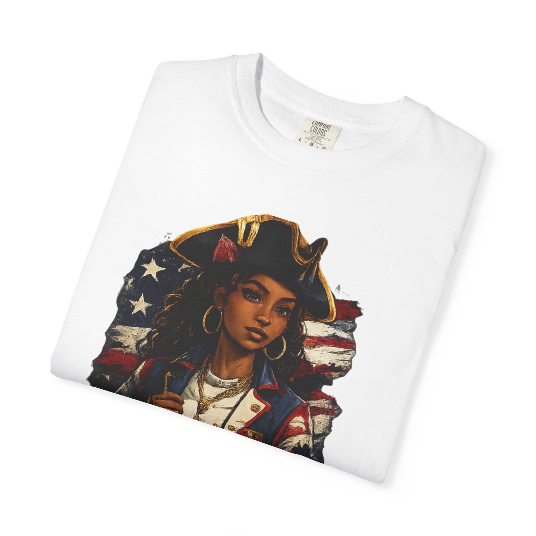 Stars, Stripes & Motion T-Shirt — Patriotic Revolutionary Graphic Tee