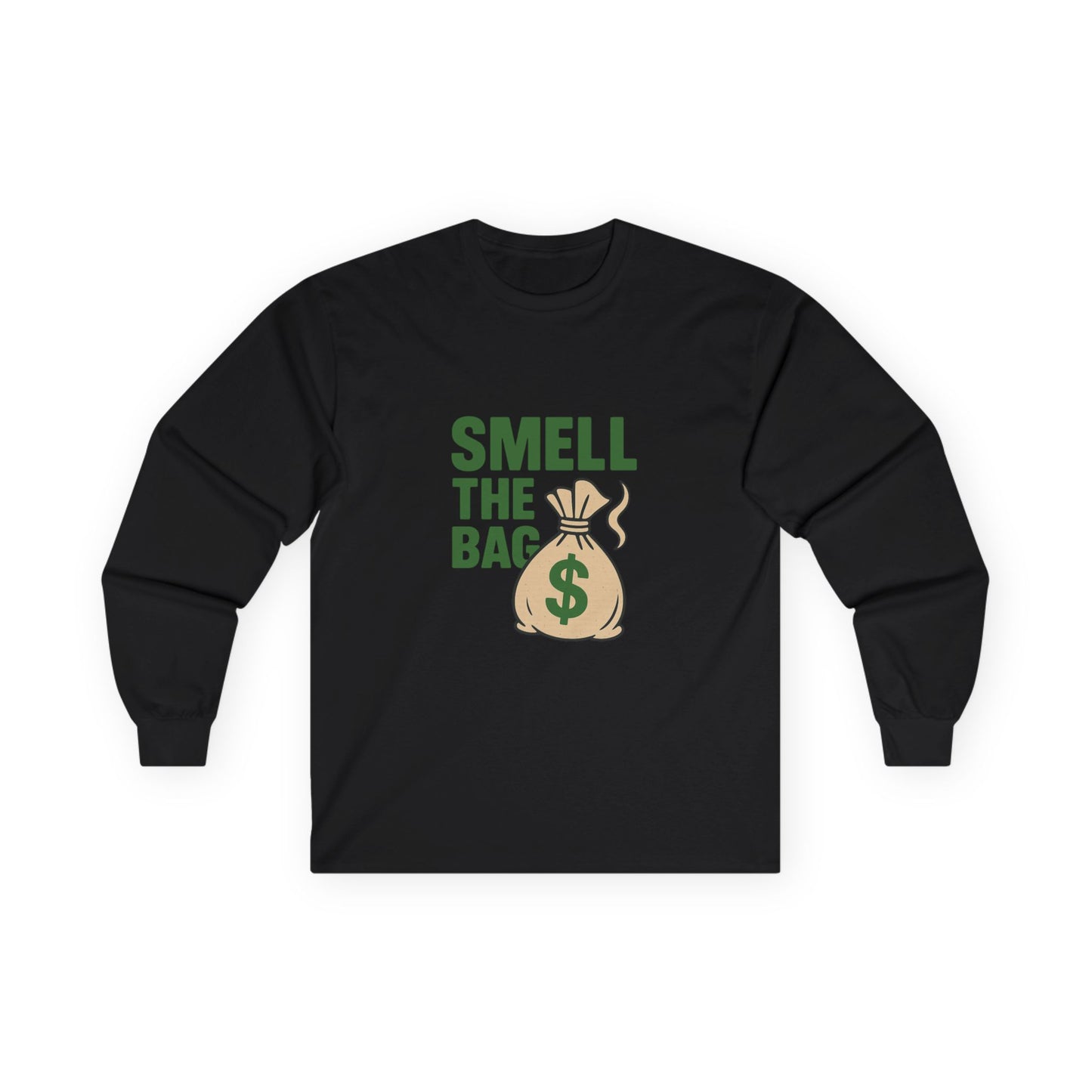 Funny Money-Themed Unisex Long Sleeve Tee - Perfect for Gifting, Birthday Celebrations, Humor, Casual Wear, Gift for Him and Her