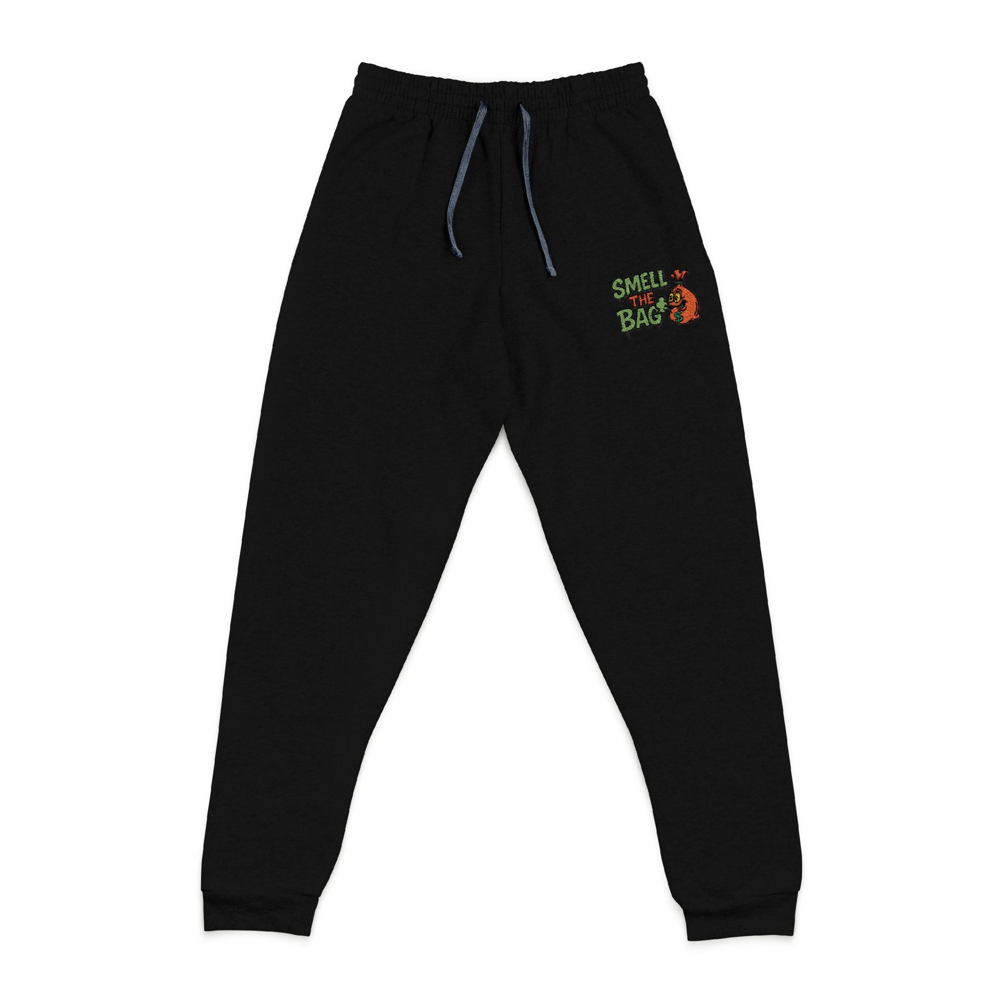 Embroidered 'Smoke & Chill' Graphic Joggers — Casual Streetwear Lounge Pants